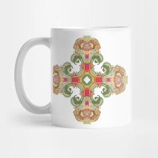 Retro '60s Pattern Cross Mug